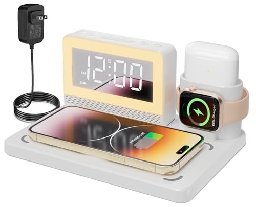 YEAPOWER 7-in-1 Alarm Charging Dock