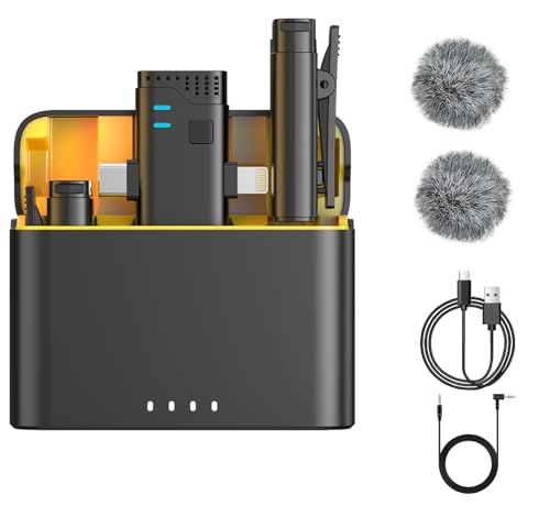 Caiord 2-in-1 Wireless Lavalier (with Charging Case)