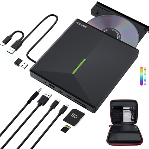 ORIGBELIE External CD/DVD Drive & Hub