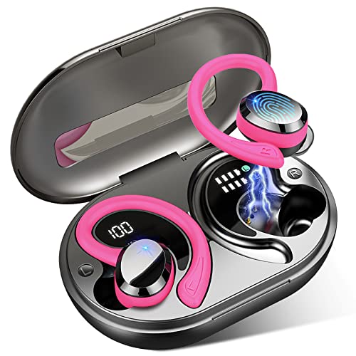 Wireless Earbuds Bluetooth Headphone Sport, Bluetooth 5.3 Earbud 3D HiFi Stereo Over Ear Buds, 48Hrs Earhooks Earphone with Noise Cancelling Mic, IP7 Waterproof Headset for Workout/Running/Gym