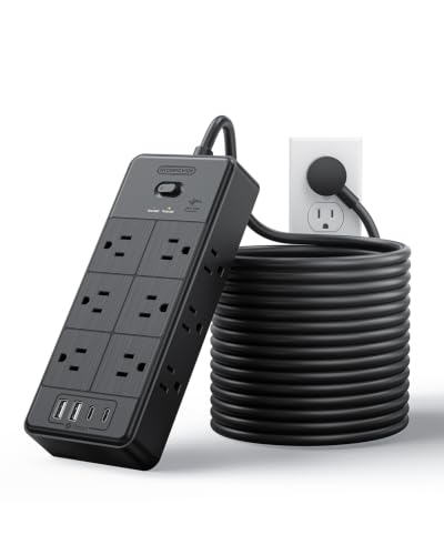 NTONPOWER 4000J Long Cord Surge Protector