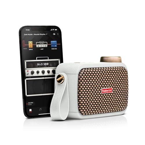 Positive Grid Spark GO 5W Ultra-Portable Smart Guitar Amp, Headphone Amp & Bluetooth Speaker with Smart App for Electric Guitar, Acoustic or Bass  Pearl
