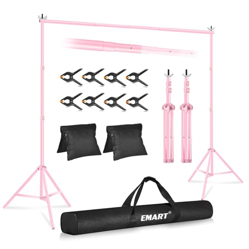 EMART Backdrop Stand 10x7ft (Pink)