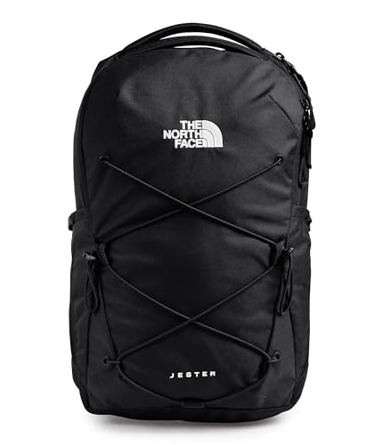 The North Face Women's Jester Everyday Laptop Backpack | Commuter Travel Bag with Laptop Sleeve, Water-Repellent Finish, Spacious Compartment, TNF Black-NPF, One Size