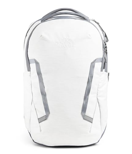THE NORTH FACE Women's Vault Everyday Laptop Backpack | Commuter Travel Bag with Water-Repellent Finish, Spacious Main Compartment, TNF White Metallic Melange/Mid Grey-NPF, One Size