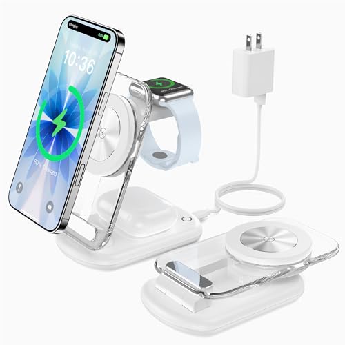 Mukiya 3 in 1 Magnetic Wireless Charging Station