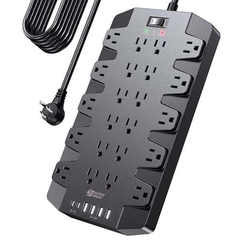SUPERDANNY 22‑Outlet Surge Protector