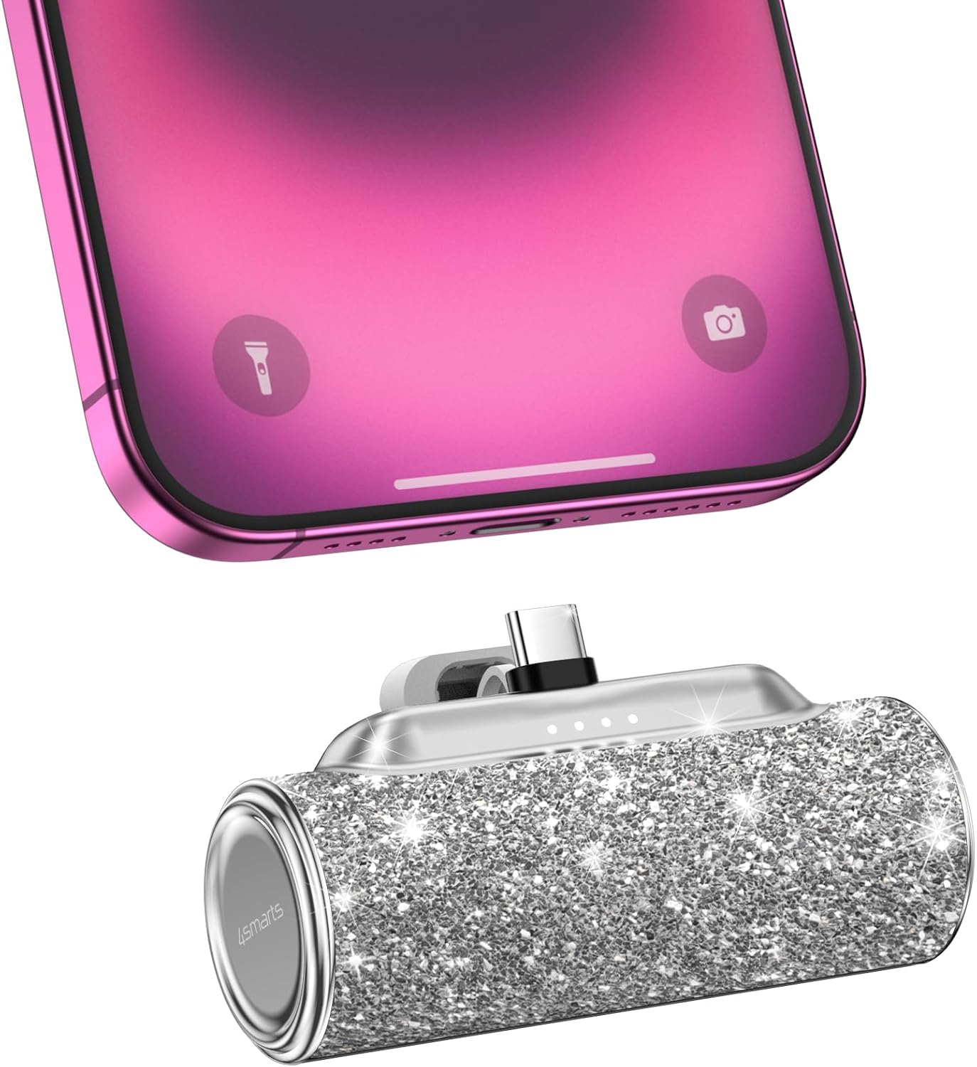 4smarts Mini Portable Charger (Shiny Silver)