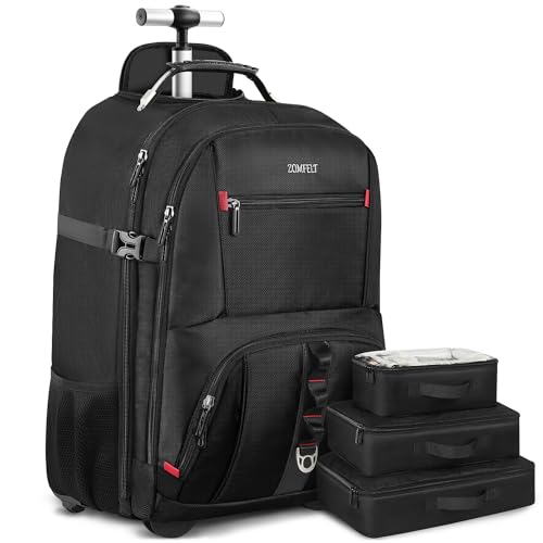 ZOMFELT X-Large Rolling Backpack (Black)