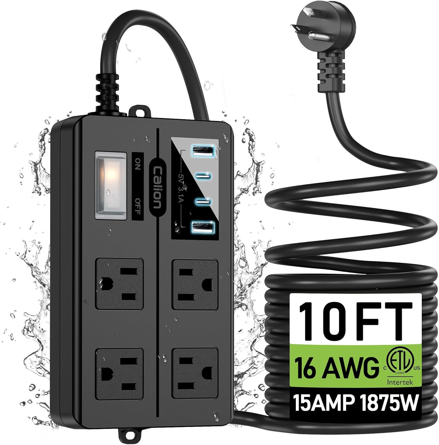 CALIONLTD Outdoor Power Strip (USB)