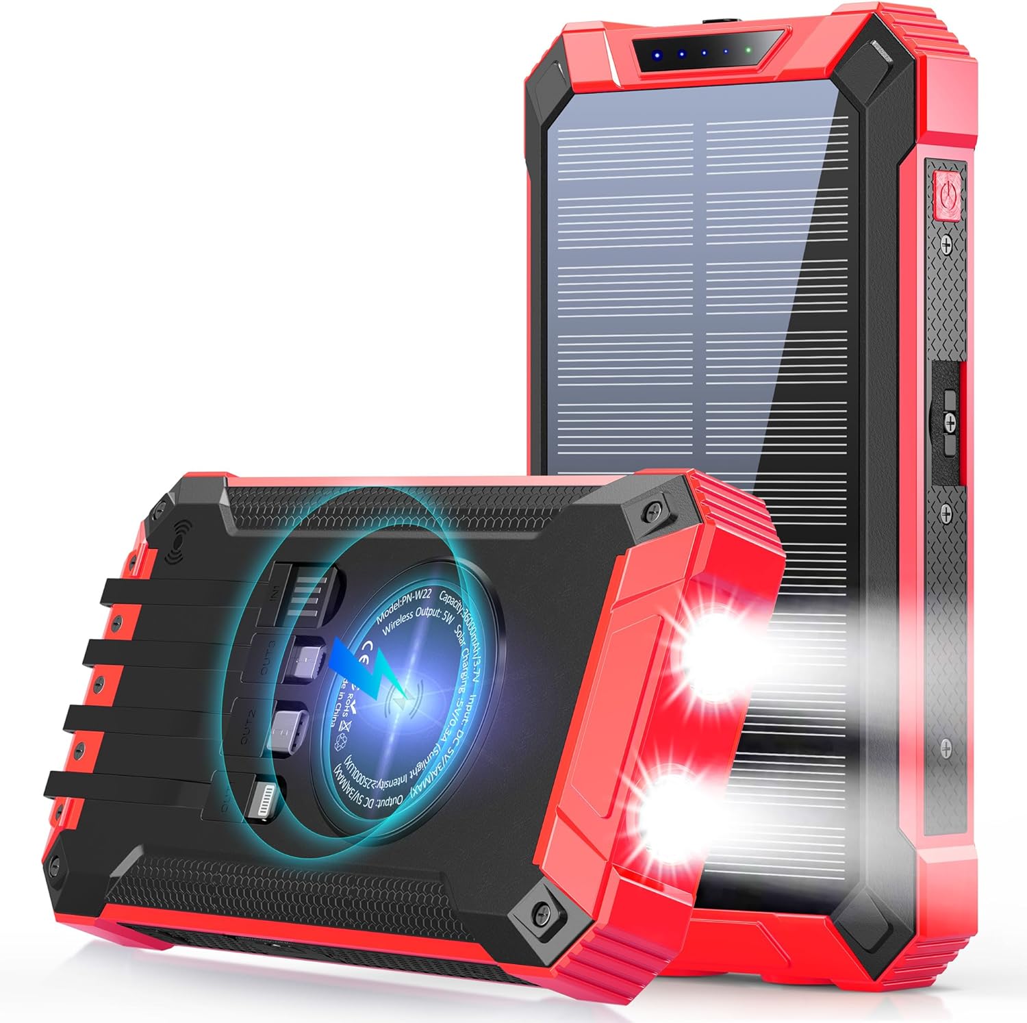 GOODaaa 36000mAh Solar Power Bank