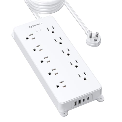 TROND 15ft 10‑Outlet Surge Protector