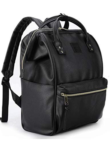 Kah&Kee Leather Backpack (Black, Large)