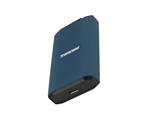 Transcend 2TB External SSD, Up to 2000MB/s, Supports Apple 4K 60fps ProRes, USB Hard Drive for iPhone15,16/iPad/Mac/Tablets/PS5/Windows/Android, IPX5 Water-Resistant USB 3.2 Gen2 (20Gbps) Portable SSD