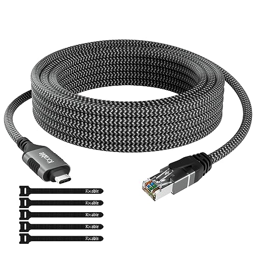 Kxable USB C to Ethernet 30FT