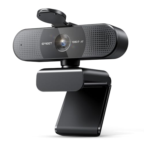 EMEET 2024 Upgraded C960 Webcam for PC, Autofocus, 1080P HD, 73 View Angle, Computer Camera w/Privacy Cover and Microphone, Plug and Play USB Webcam for Video Calling/Zoom/Teams/Google Meet