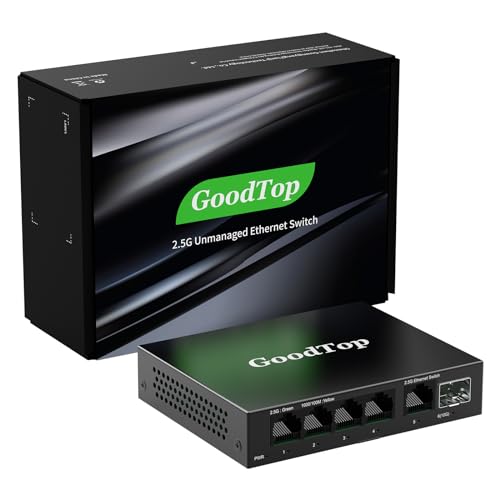 GoodTop 5 Port 2.5Gb Unmanaged Ethernet Switch