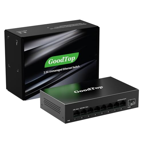 GoodTop 8 Port 2.5Gb Unmanaged Ethernet Switch