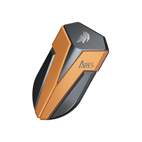 DATO 1TB External SSD, ARES Amber Shield Portable SSD w/LED, Up to 1600/1500 MB/s, OTG-Supported, Waterproof USB 3.2 Gen 2x2 Type C Rugged External Solid State Drive