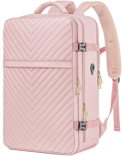 Large Carry On Travel Backpack - Pink