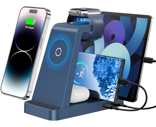 GAUOLN 5‑in‑1 Wireless Charger (Blue)
