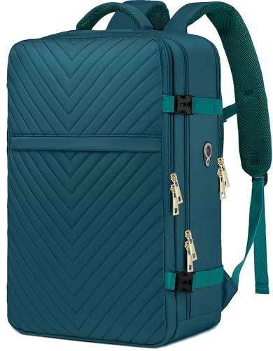Large Carry On Travel Backpack - Blue