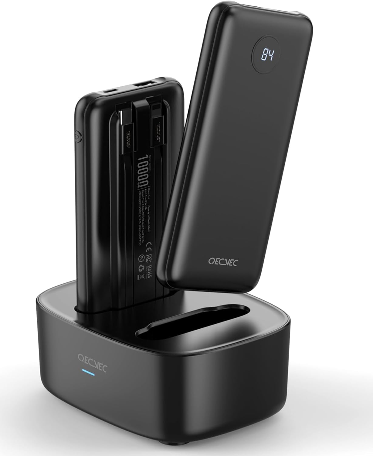 Qecvec 2-Pack 10000mAh