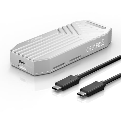 MAIWO 40Gbps M.2 NVMe SSD Enclosure, USB4 to NVMe Adapter Reader with Cooling Fan with UASP Trim, 8TB Capacity Aluminum Tool Free Compatible with Thunderbolt3/4 USB3.2/3.1/3.0/2.0