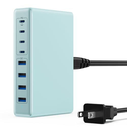 LanLuk 200W USB C Charger (Sky Blue)