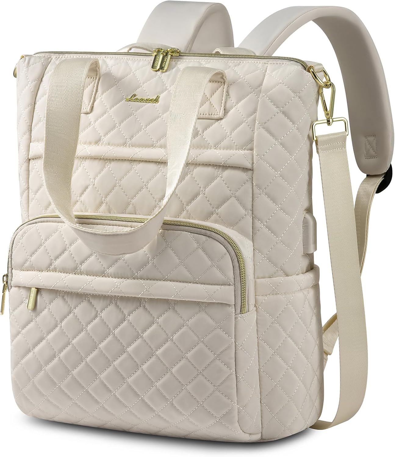 LOVEVOOK Diamond Quilted 17" Backpack