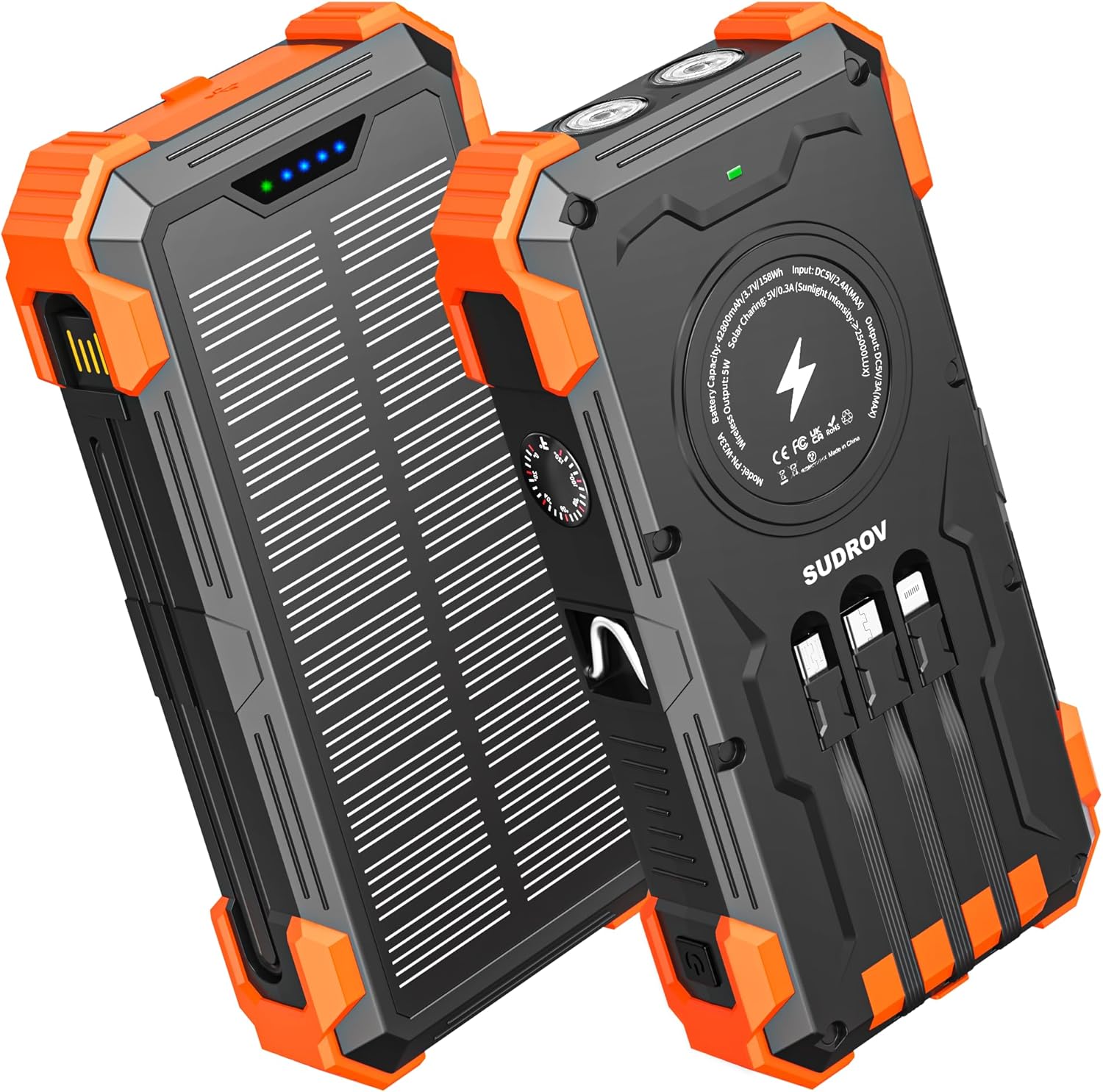 Sudrov 42800mAh Solar Charger