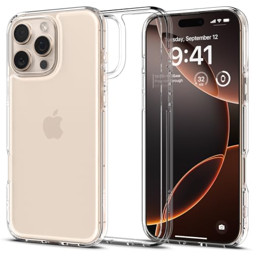 Spigen for iPhone 16 Pro Max Case, Ultra Hybrid [No Magnet Ring][Anti-Yellowing] - Crystal Clear