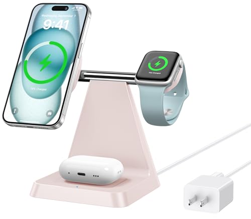 Woruda Magnetic 3‑in‑1 Wireless Charger