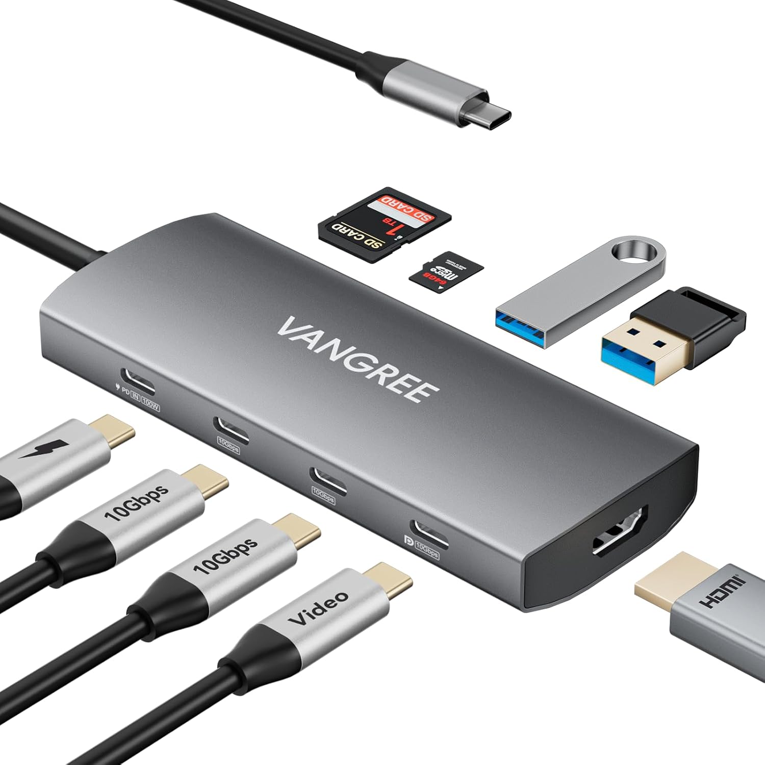 VANGREE USB C Video Output Hub