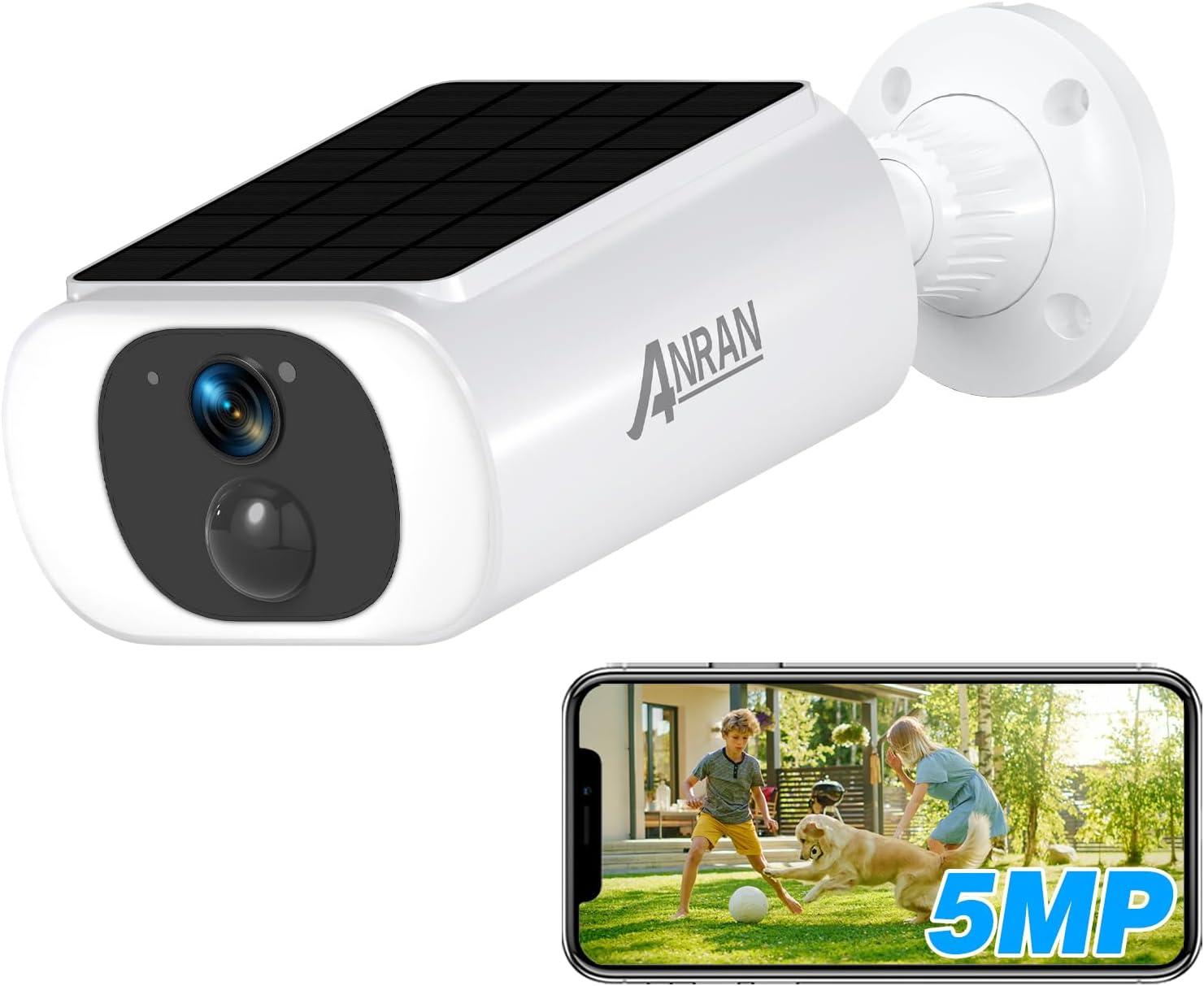 ANRAN 5MP Solar Security Camera
