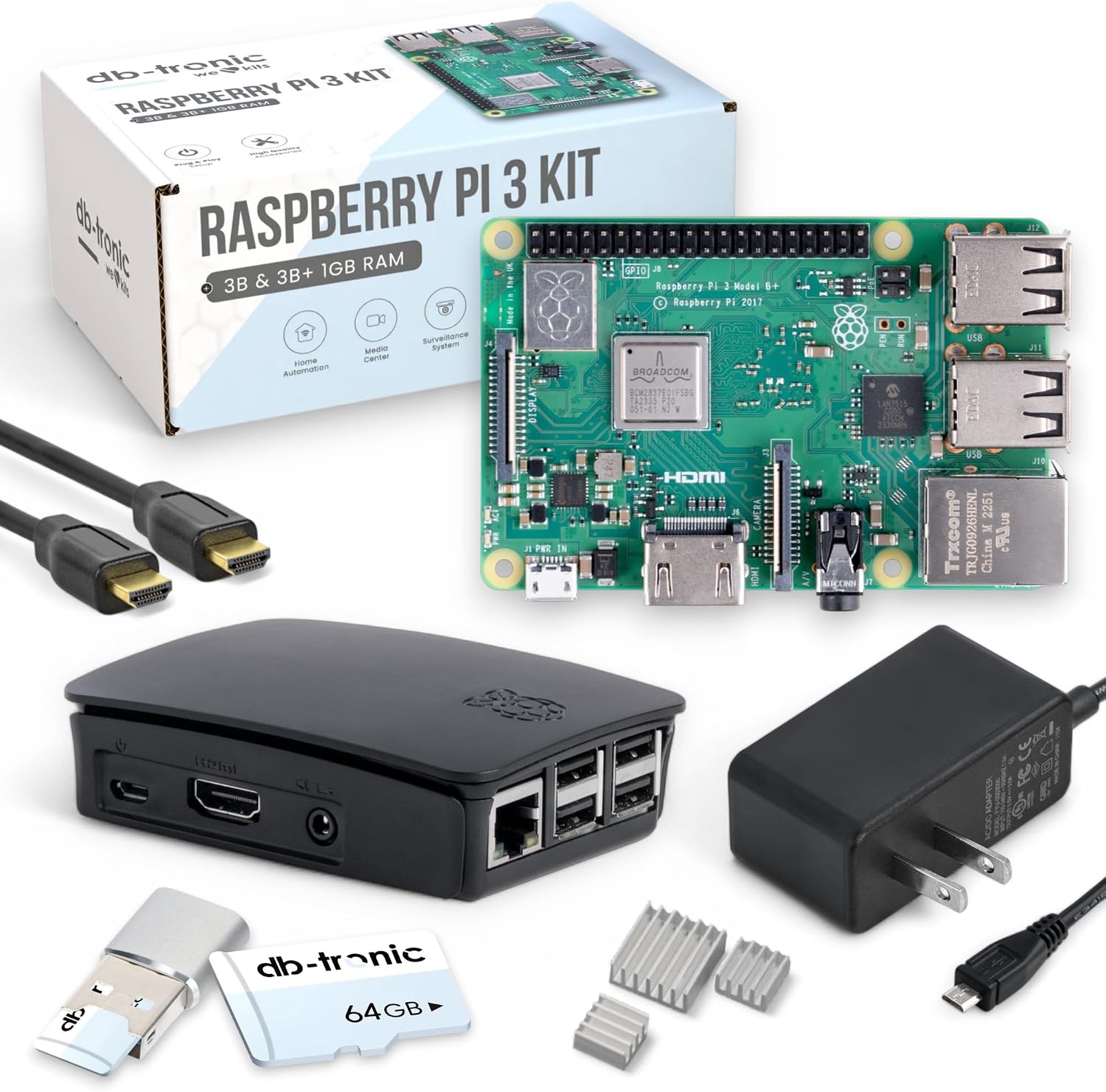 Raspberry Pi3 B+ 1GB Starter Kit | 64GB Edition