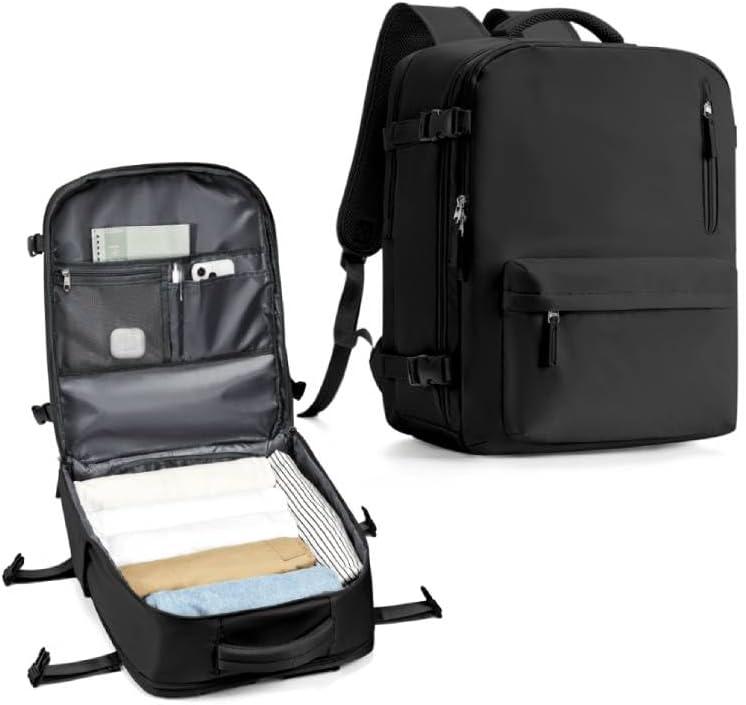 WONHOX Large Travel Backpack (180° Opening)