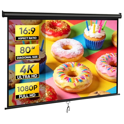 ZENY 80 Inch Outdoor Projector Screen