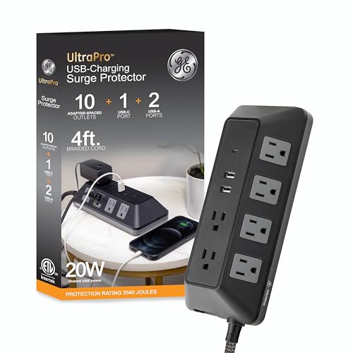 GE UltraPro 10-Outlet Surge Protector