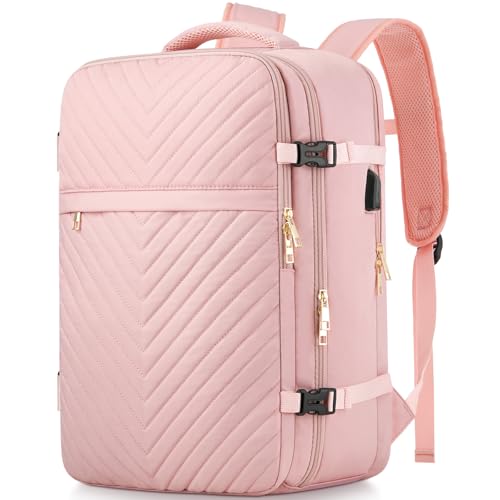 MOMUVO Carry On Backpack for Women,Flight Approved Extra Large Travel Laptop Backpack Water Resistant Luggage Travel Bag for Weekender Business