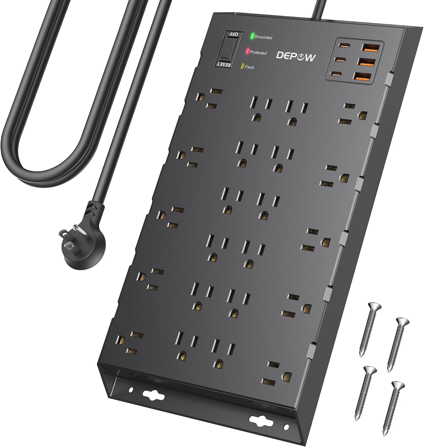 DEPOW 22-Outlet Surge Protector