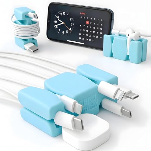 CordBrick 4pk Weighted Cord Holder (Aqua)