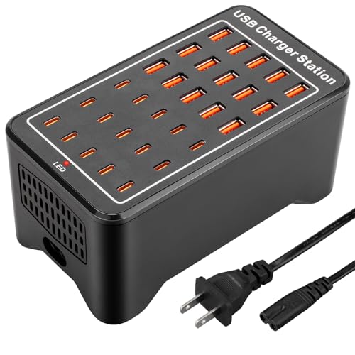 USB~C Charger Block, 150W(30A) 30 Port Charging Station
