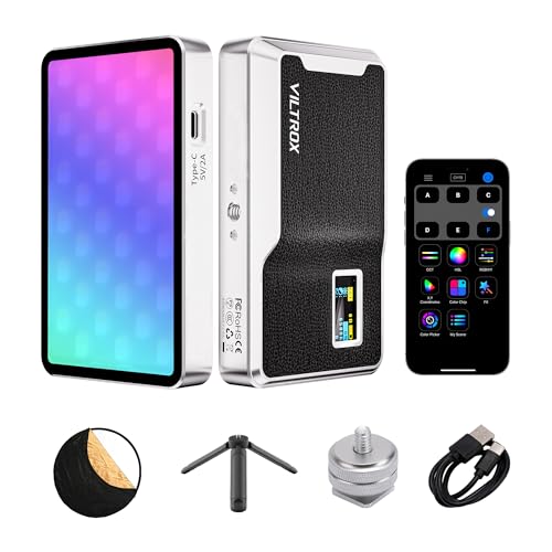 RGB Video Light Kit, 6000mAh Portable Camera Light
