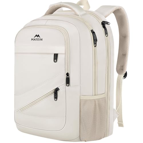 MATEIN 18 Inch Extra Large Backpack (Cream Beige)