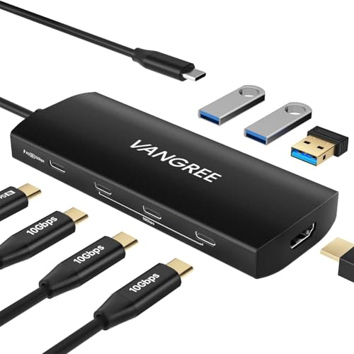 VANGREE USB C Hub 8-in-1