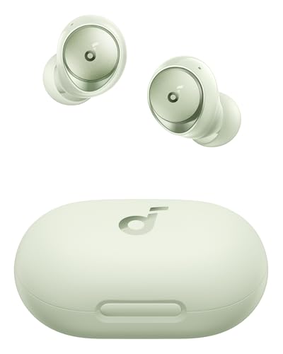 soundcore by Anker Space A40 Auto-Adjustable Active Noise Cancelling Wireless Earbuds, Reduce Noise by Up to 98%, 50H Playtime, Hi-Res Sound, Comfortable Fit, App Customization, Wireless Charge