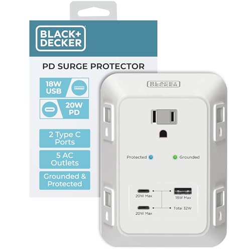 BLACK+DECKER 5-Outlet Extender