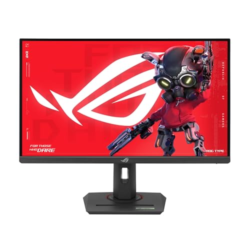 ASUS ROG Strix 27 1440P USB-C HDR Gaming Monitor (XG27ACG) -QHD, 180Hz, 1ms, Fast IPS, DCI-P3 95%, Extreme Low Motion Blur Sync, G-Sync Compatible, Tripod Socket, Aura Sync, AI Gaming, 3yr Warranty