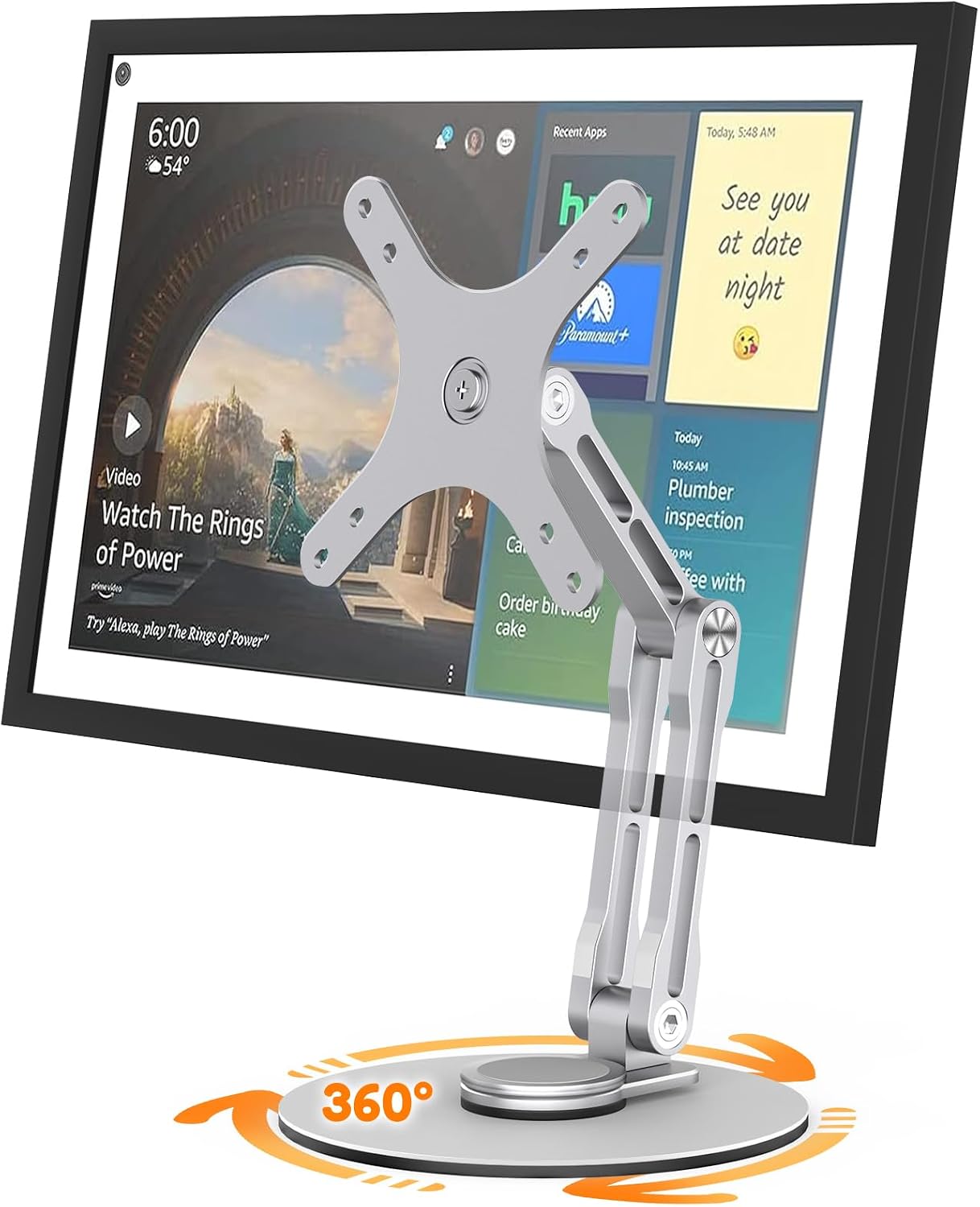 YCNEW Swivel & Tilt Stand (Silver)